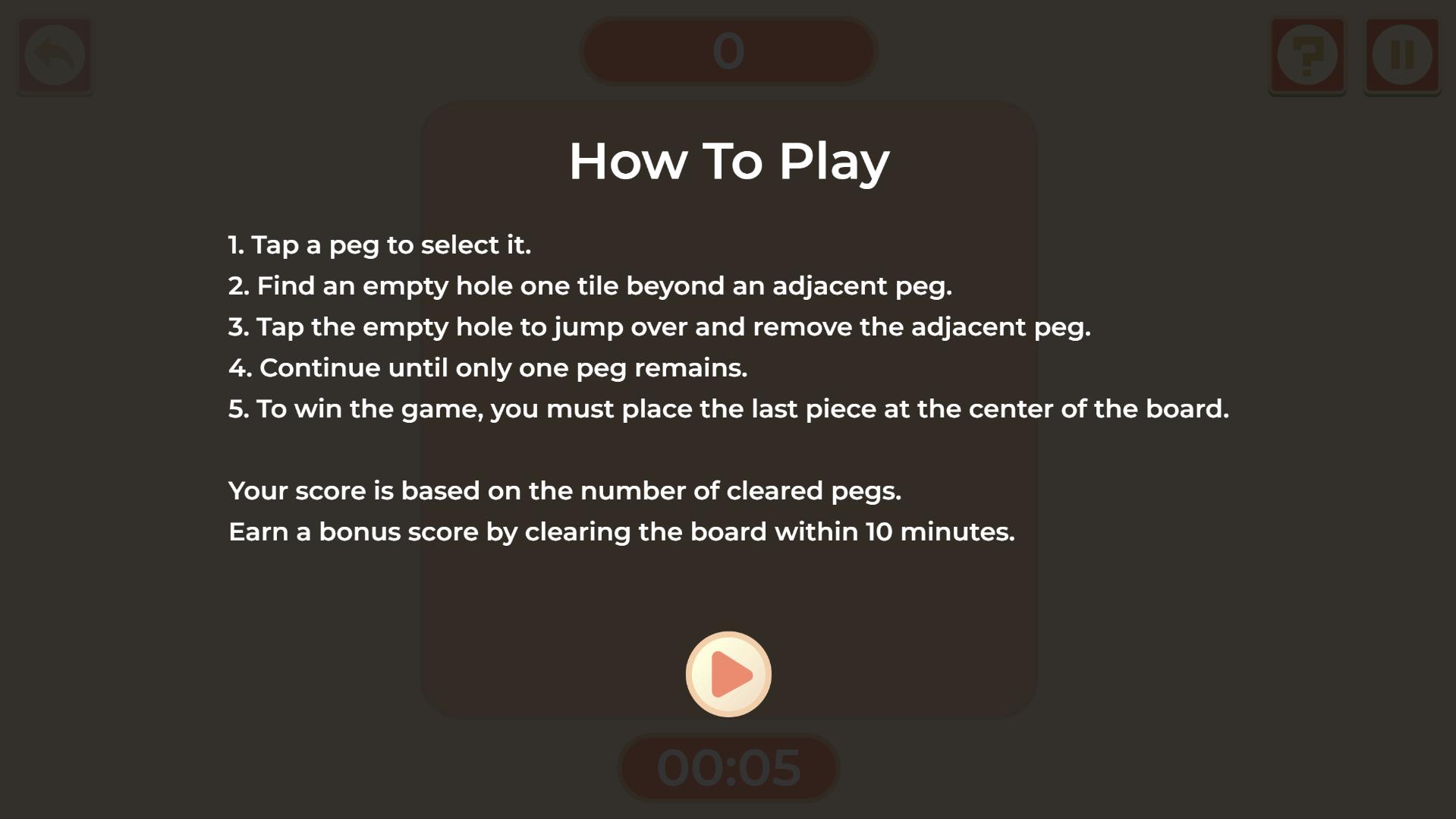 Peg Solitaire